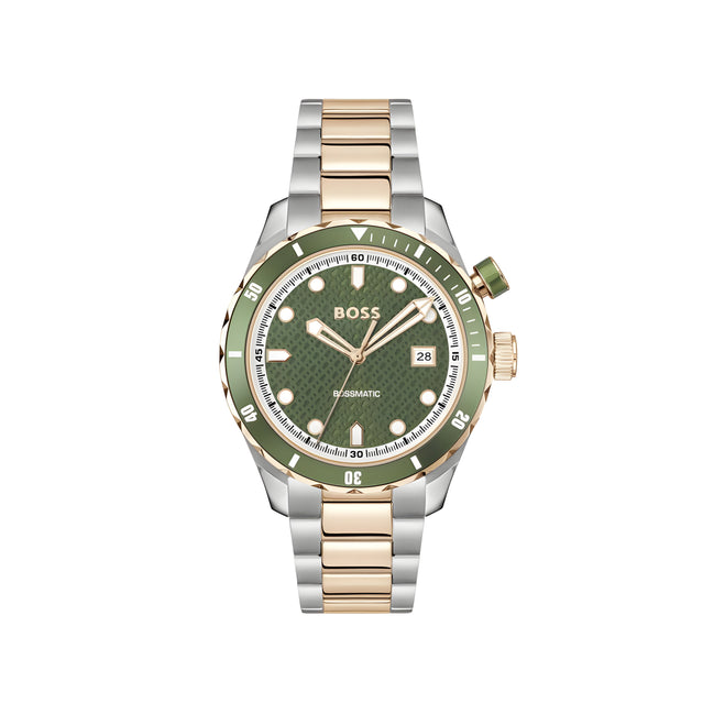 Ceas elegant Hugo Boss gri din oțel inoxidabil