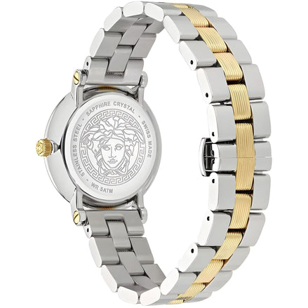 Ceas de damă Versace Grey din oțel inoxidabil