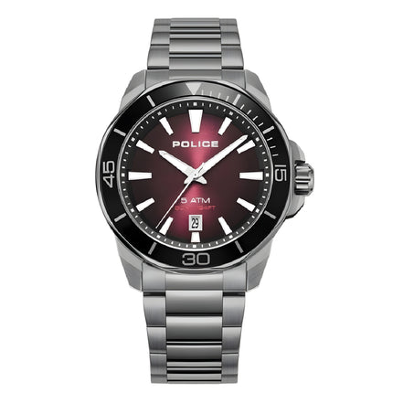 Police Grey Stainless Steel Dress Watch