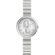 Ceas elegant Furla din oțel inoxidabil gri