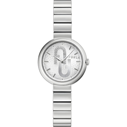 Furla Grey Stainless Steel Dress Watch
