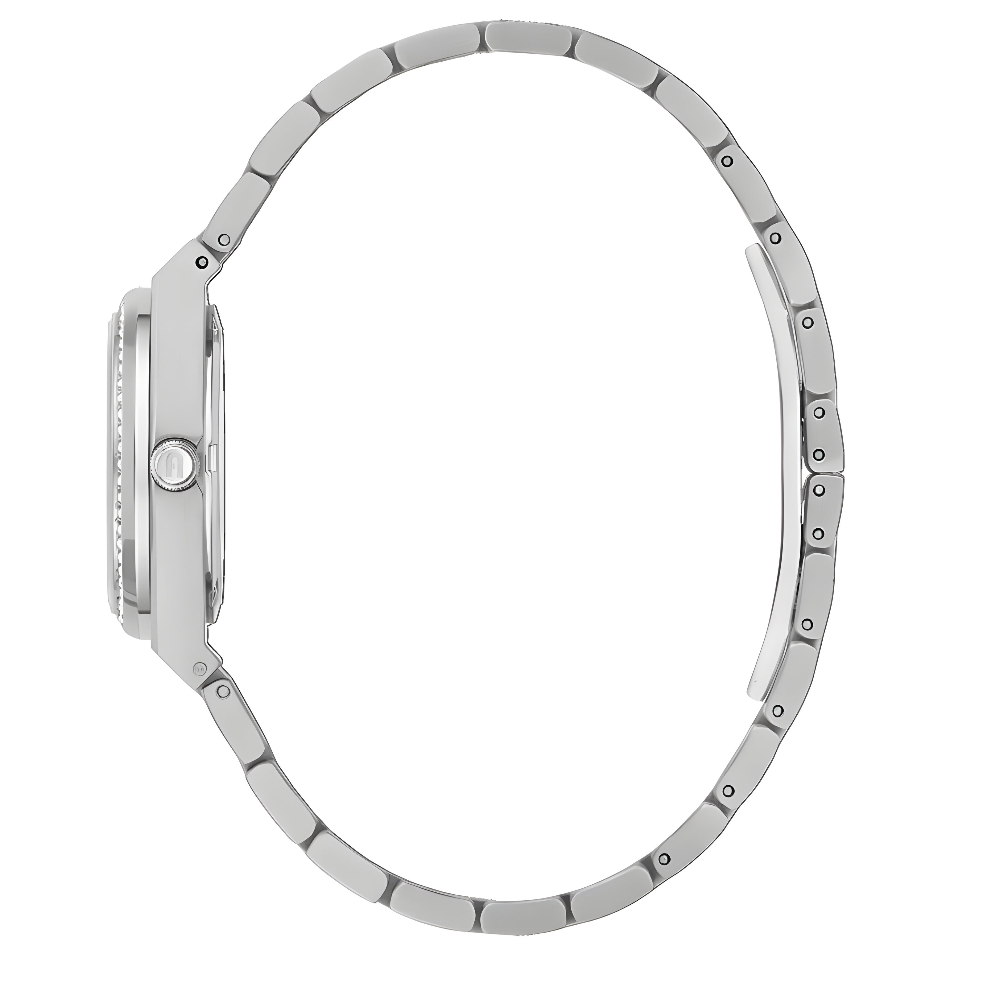 Ceas elegant Furla din oțel inoxidabil gri