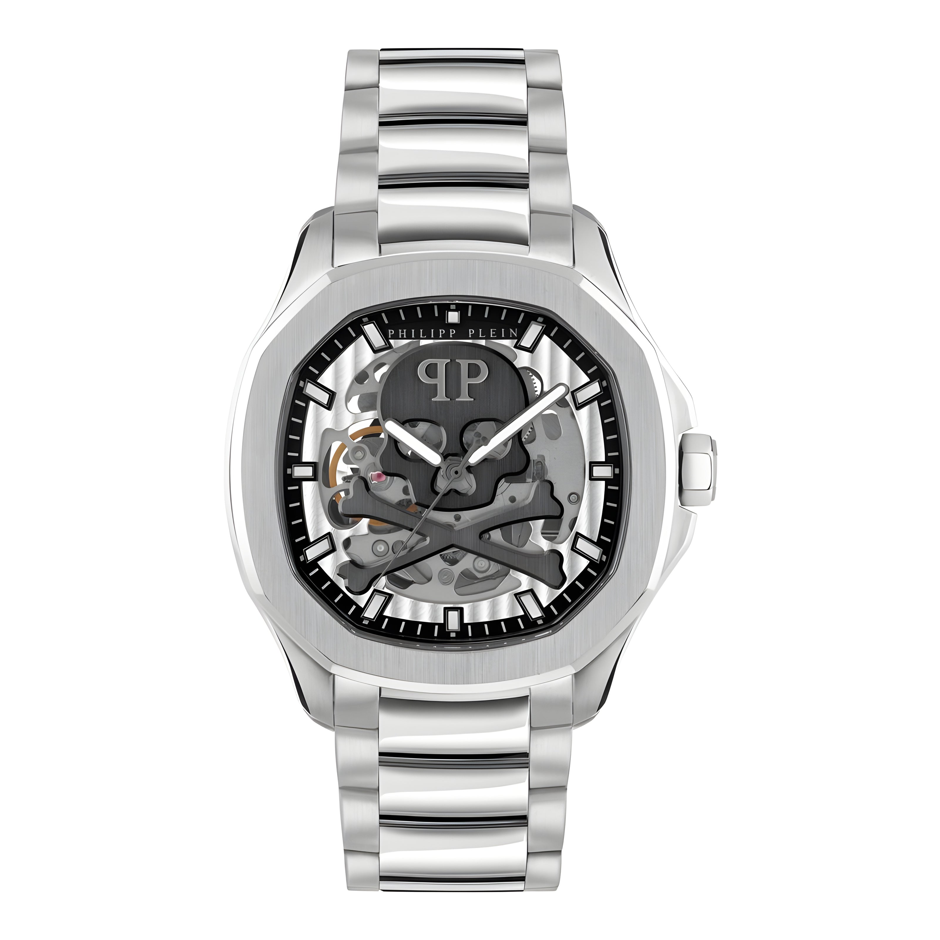 Philipp Plein Gray Stainless Steel Dress Watch