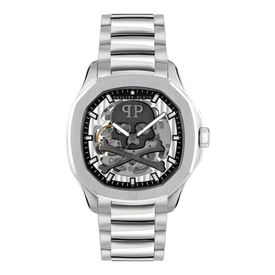 Philipp Plein Gray Stainless Steel Dress Watch