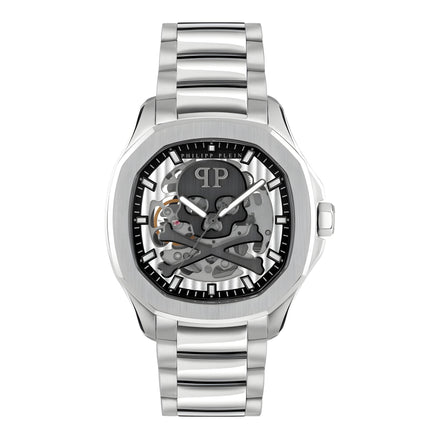 Philipp Plein Gray Stainless Steel Dress Watch