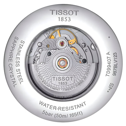 Tissot Gray Stainless Steel Dress Watch