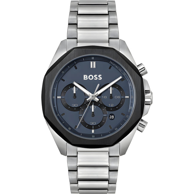 Hugo Boss Grey Stainless Steel Dress Watch