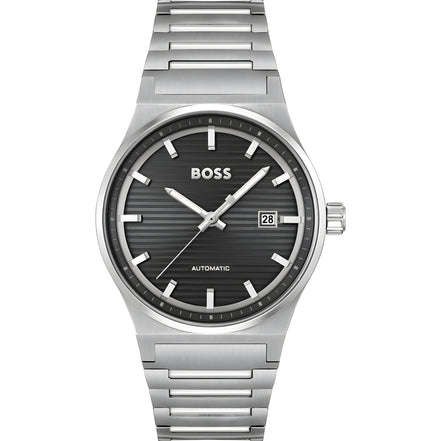 Hugo Boss Grey Stainless Steel Dress Watch