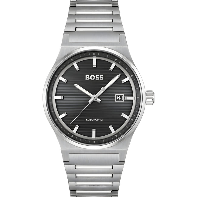Hugo Boss Grey Stainless Steel Dress Watch