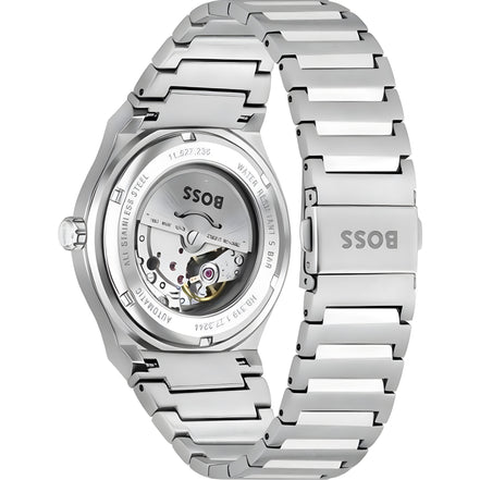 Hugo Boss Grey Stainless Steel Dress Watch