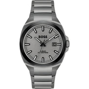 Hugo Boss Grey Stainless Steel Dress Watch