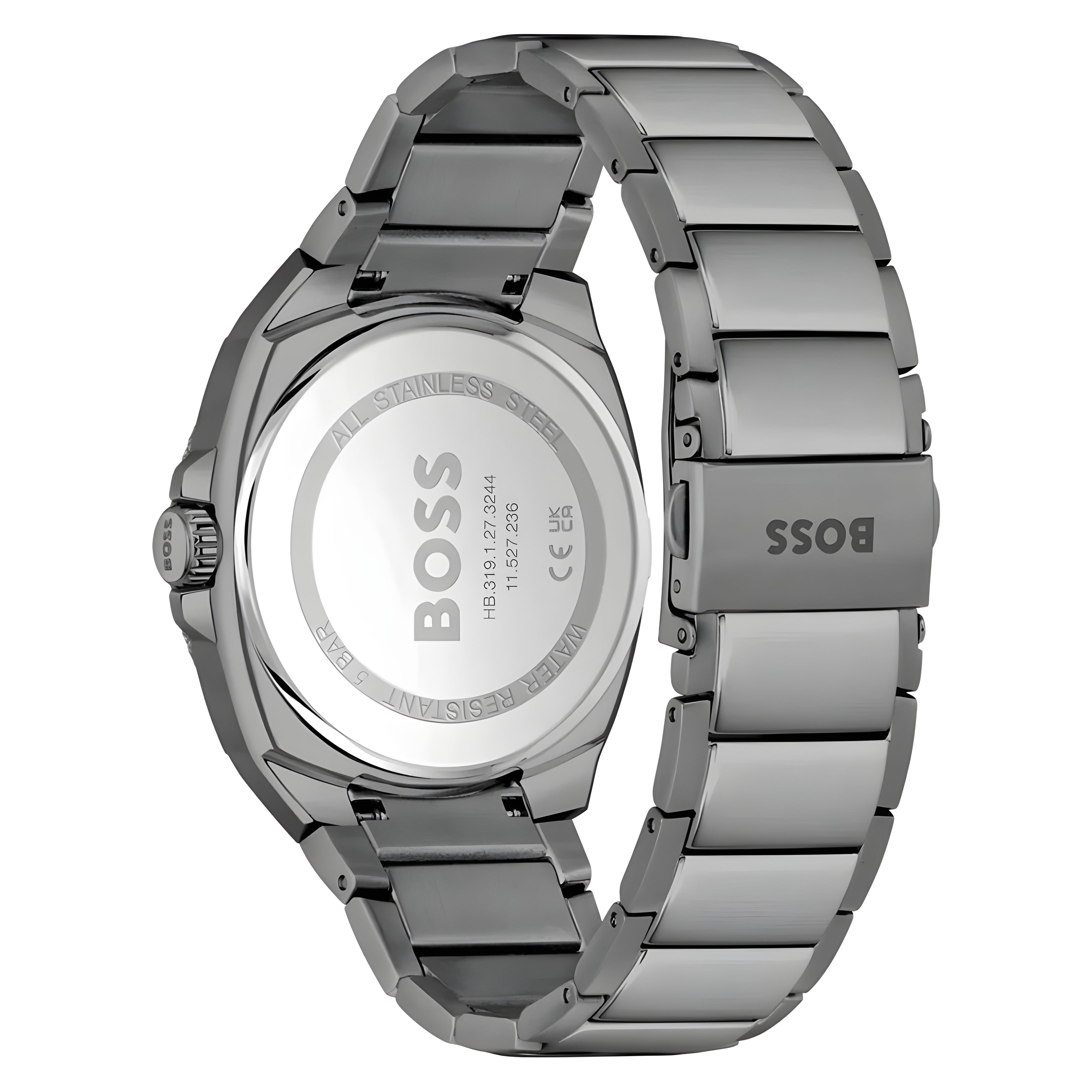 Hugo Boss Grey Stainless Steel Dress Watch
