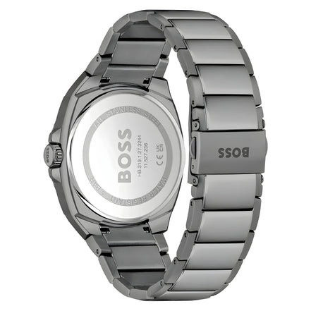 Hugo Boss Grey Stainless Steel Dress Watch