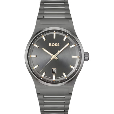 Ceas de gală Hugo Boss din oțel inoxidabil gri