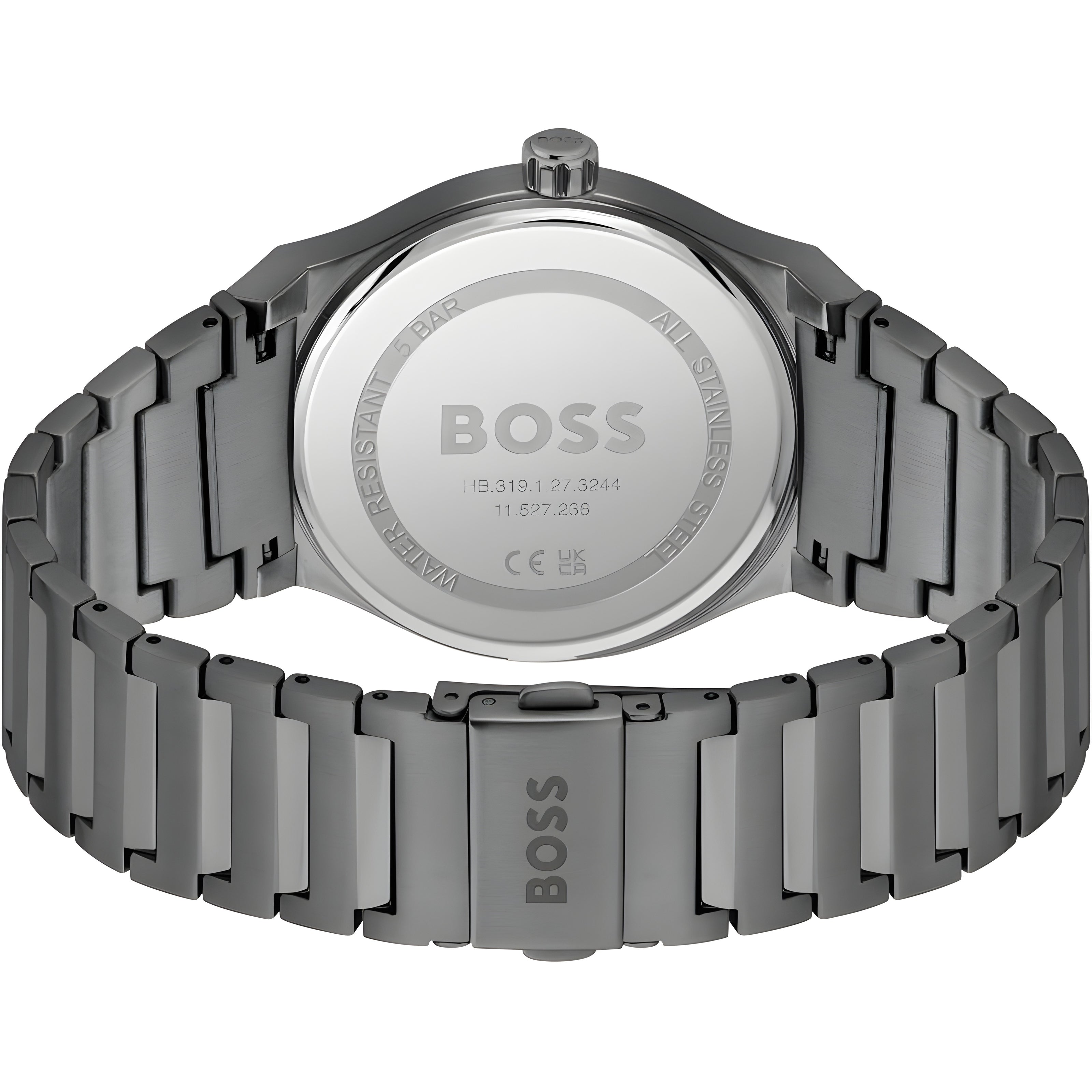 Hugo Boss Grey Stainless Steel Dress Watch