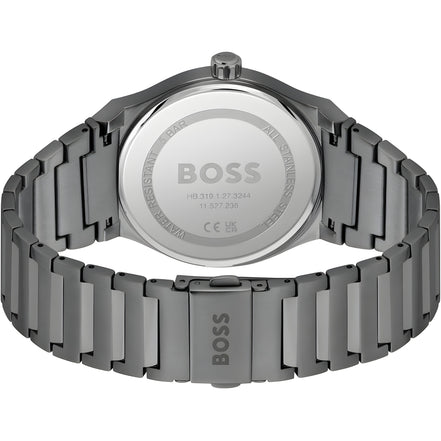 Hugo Boss Grey Stainless Steel Dress Watch