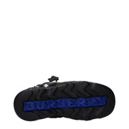 Pantofi fără șiret, tip mocasin, din material textil verde, Burberry