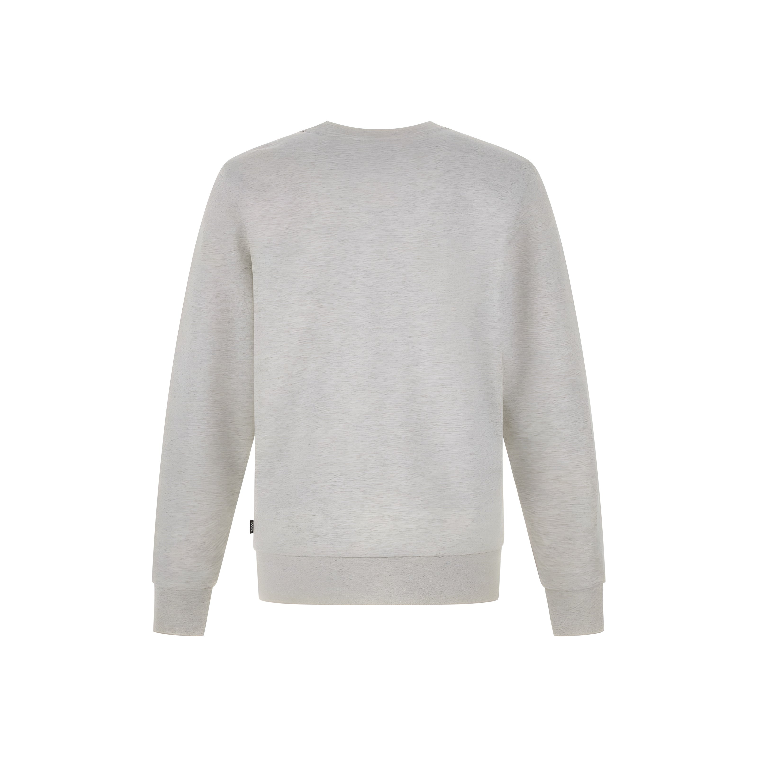 Hanorac din bumbac gri cu logo Hugo Boss