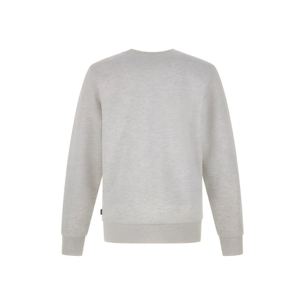 Hanorac din bumbac gri cu logo Hugo Boss