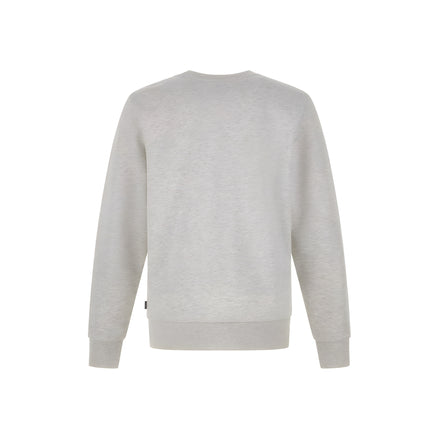 Hugo Boss Grey Cotton Logo Details Sweatshirt