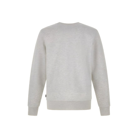 Hanorac din bumbac gri cu logo Hugo Boss