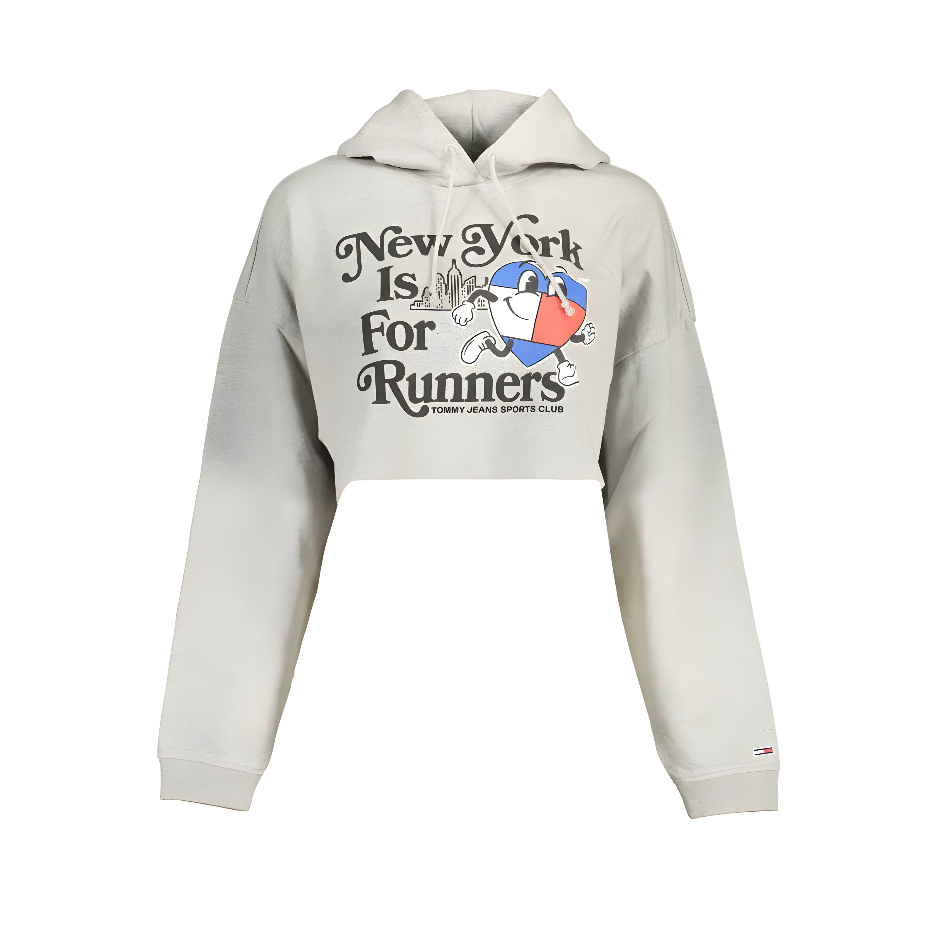 Hanorac Tommy Hilfiger gri din bumbac