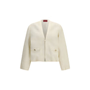 Gucci Beige Cotton Bomber Jacket