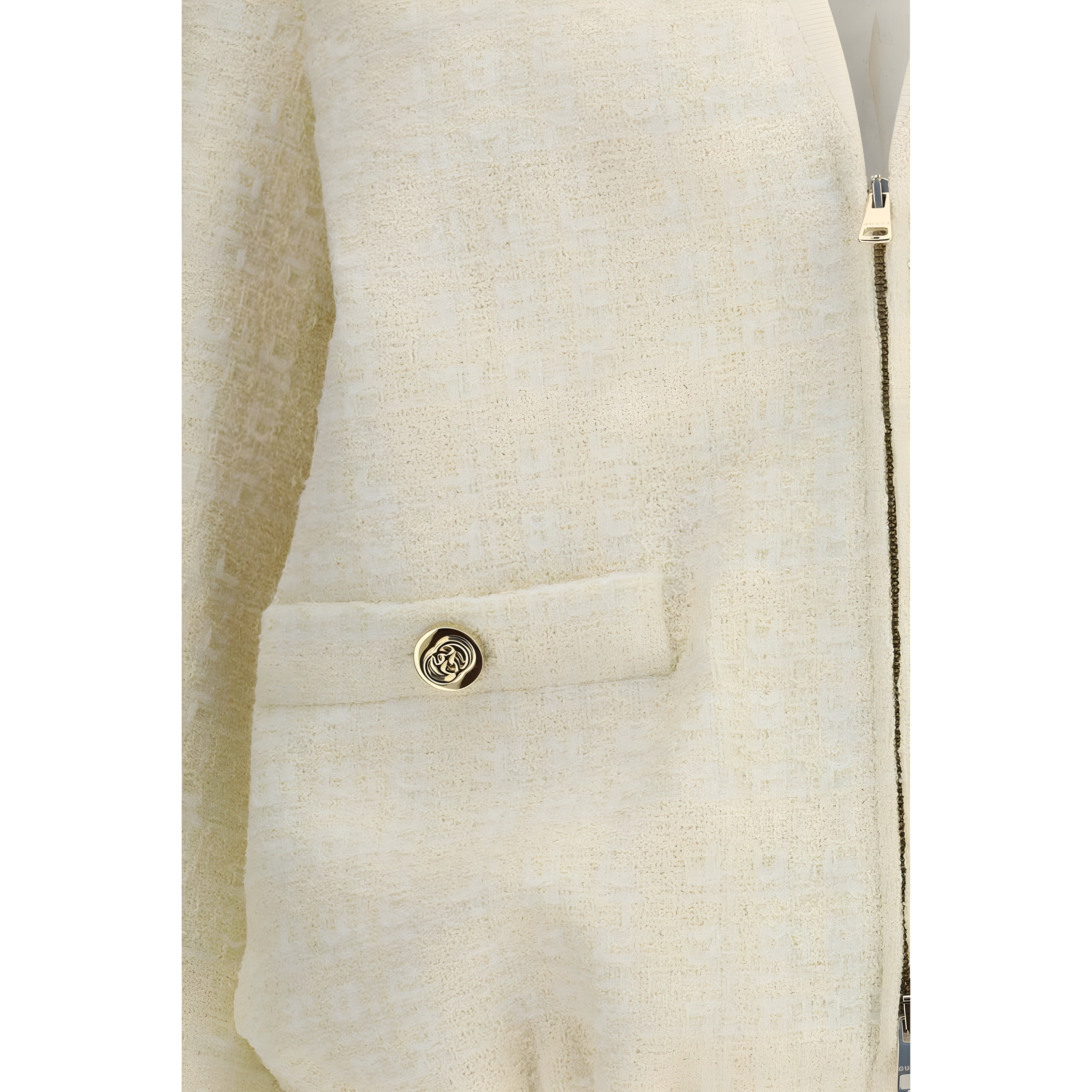 Gucci Beige Cotton Bomber Jacket