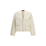 Gucci Beige Cotton Bomber Jacket