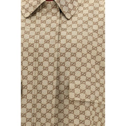 Gucci Beige GG Canvas Bomber Jacket