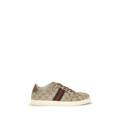Adidași sport Gucci bej din pânză