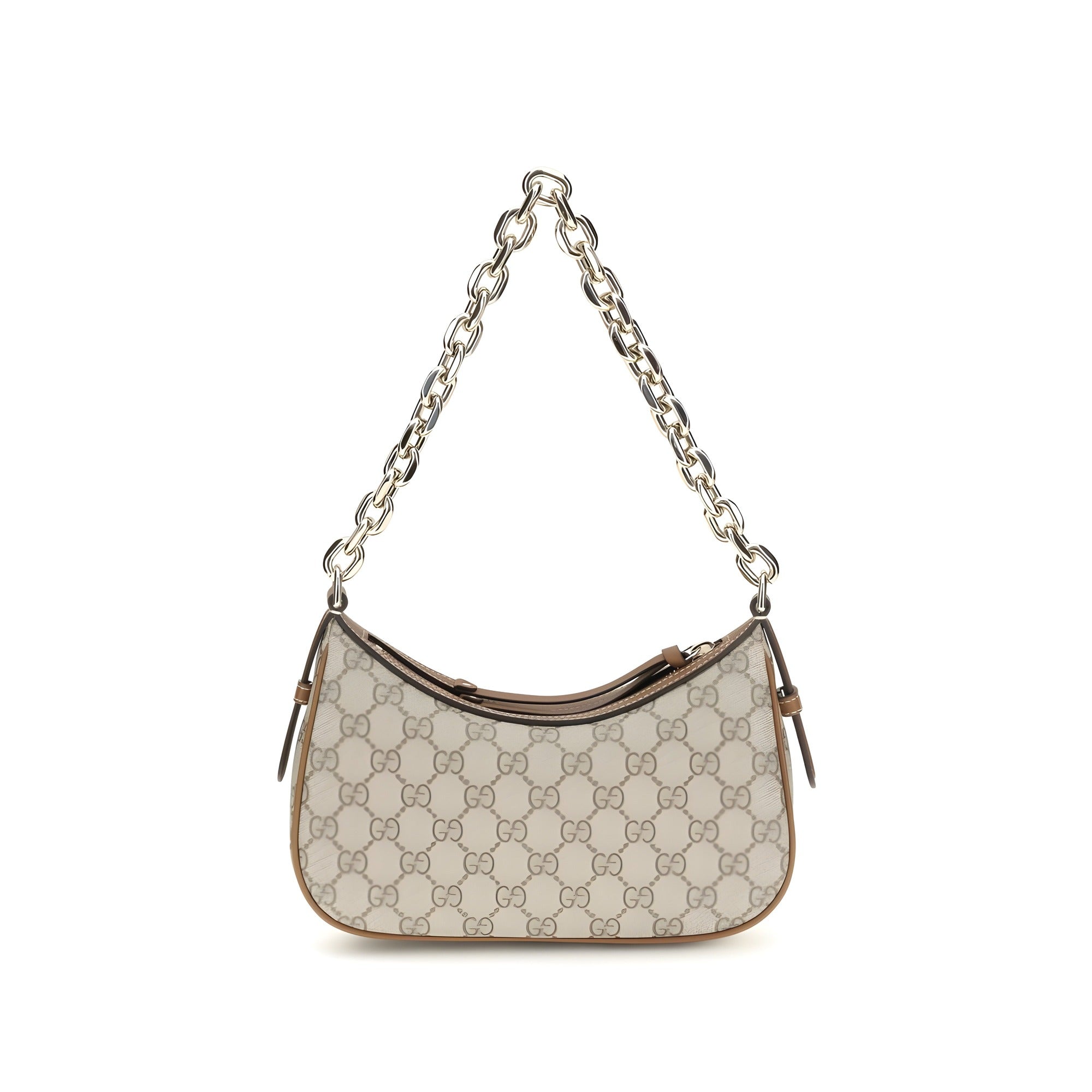 Geantă de mână Gucci bej din material textil