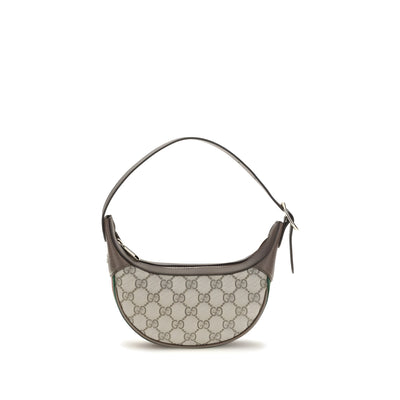 Geantă de umăr Gucci bej din material textil Ophidia