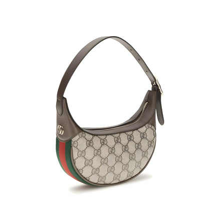 Geantă de umăr Gucci bej din material textil Ophidia