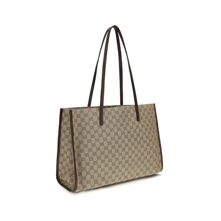 Geantă de mână Gucci bej din material textil