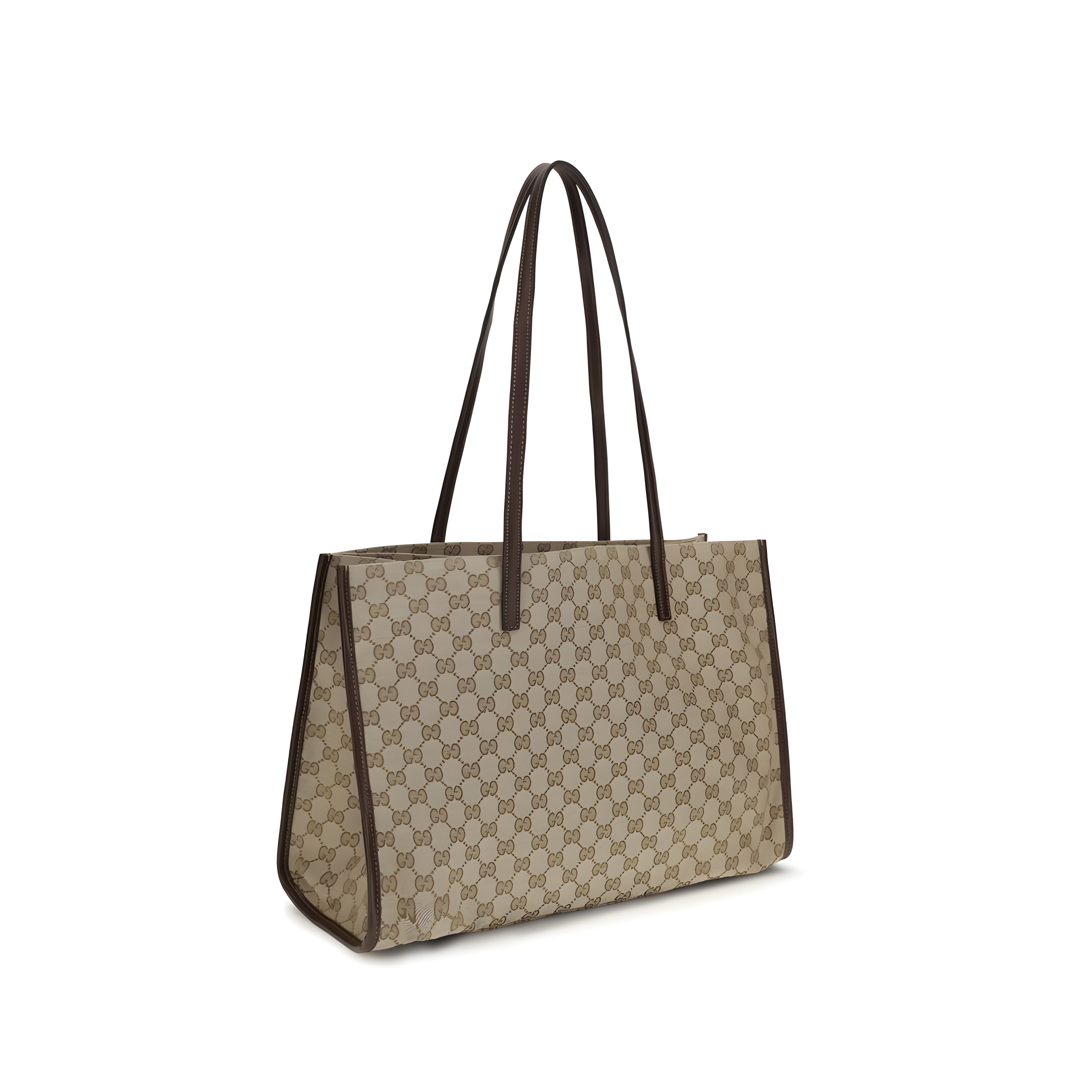Geantă de mână Gucci bej din material textil