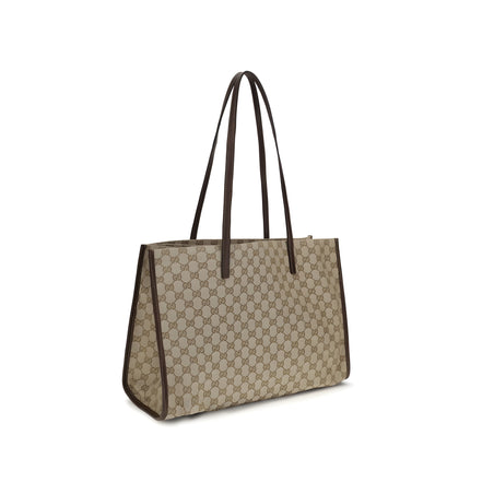 Geantă de mână Gucci bej din material textil