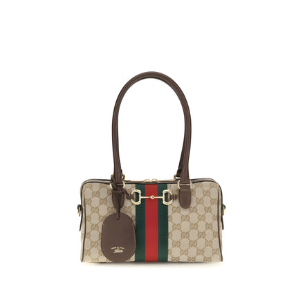 Geantă Gucci bej din material textil