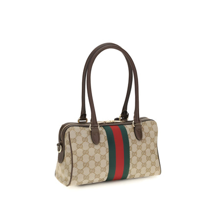 Geantă Gucci bej din material textil