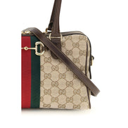 Geantă Gucci bej din material textil