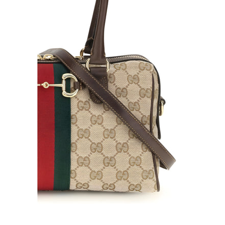 Geantă Gucci bej din material textil