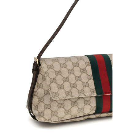 Geantă de mână Gucci din material textil bej