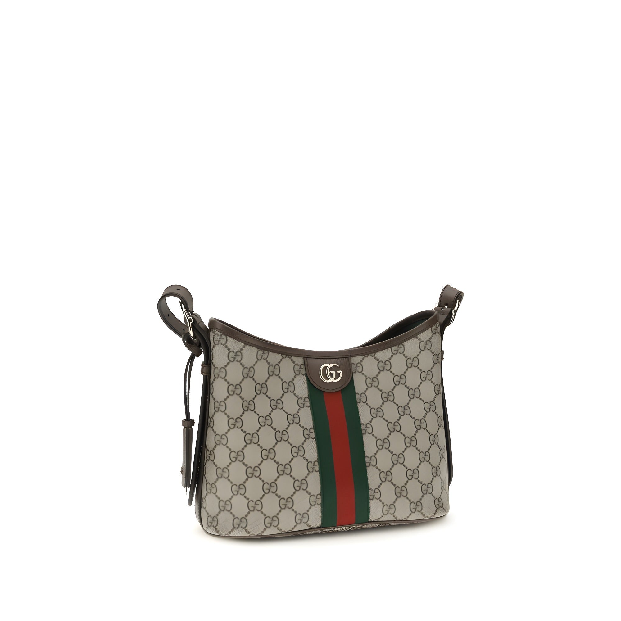 Geantă de mână Gucci bej din material textil