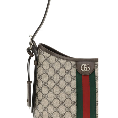 Geantă de mână Gucci bej din material textil