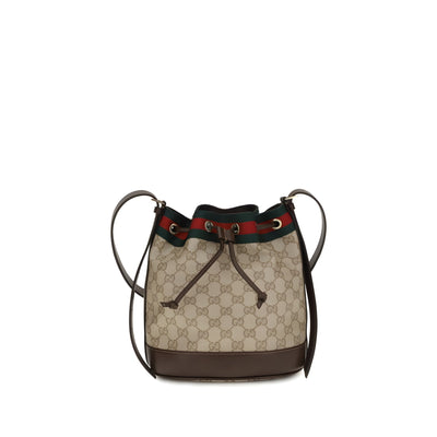Geantă de mână Gucci din material textil bej