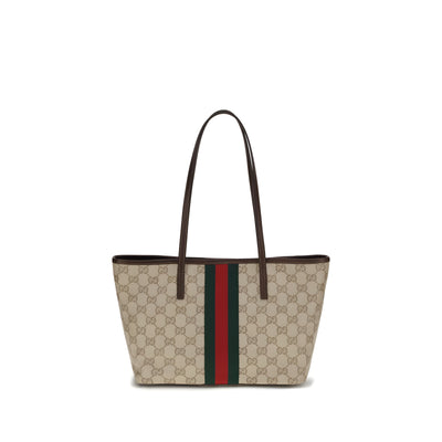 Geantă de mână Gucci din material textil bej
