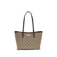 Geantă de mână Gucci bej din material textil