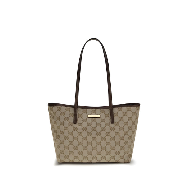 Geantă de mână Gucci bej din material textil