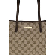 Geantă de mână Gucci bej din material textil