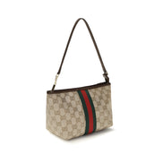 Geantă de mână Gucci bej din material textil